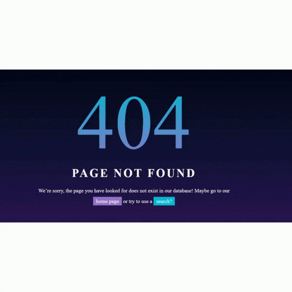 responsive 404 error page how to create one using html, css and javascript.gif
